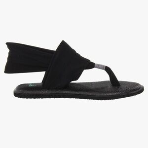 SANUK Yoga Mat Sandals Women’s Size 8, Black